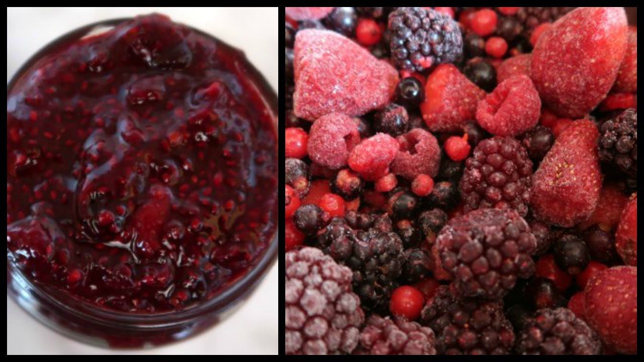 Chia Seed Jam Recipe With Frozen Fruit | Sugar Free Jam Recipes
