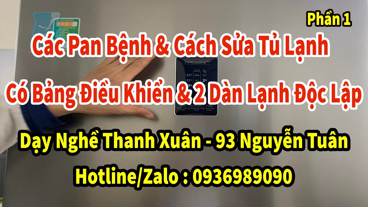 Các Pan Bệnh Thường Gặp - Cách Sửa Tủ Lạnh Có Bảng Điều Khiển Điện Tử Và 2 Dàn Lạnh Độc Lập - P1