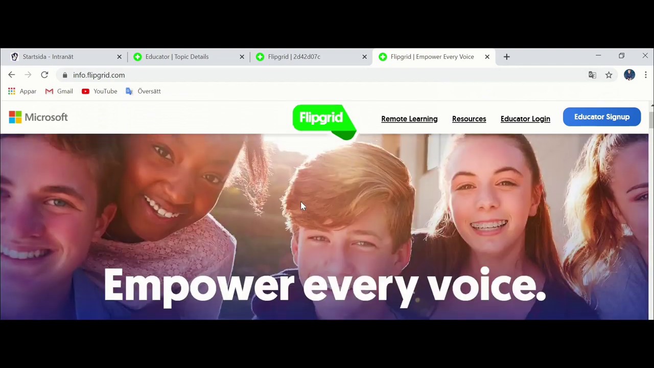 Flipgrid för elever - grunder