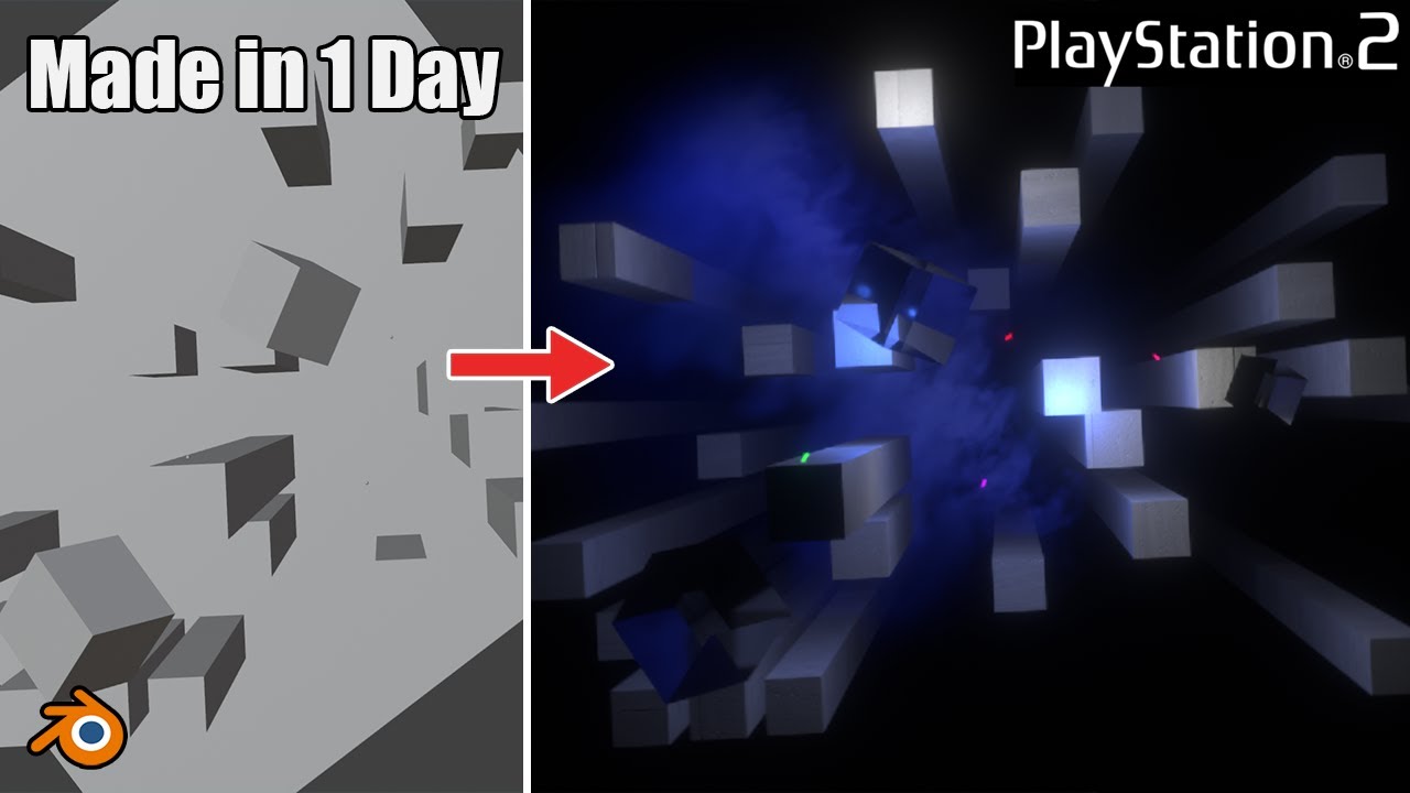 How I Recreated The PlayStation 2 Startup in Blender in 1 Day