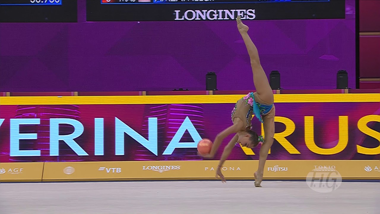 2019 Rhythmic Worlds, Baku (AZE) – Arina AVERINA (RUS), qualifications Ball