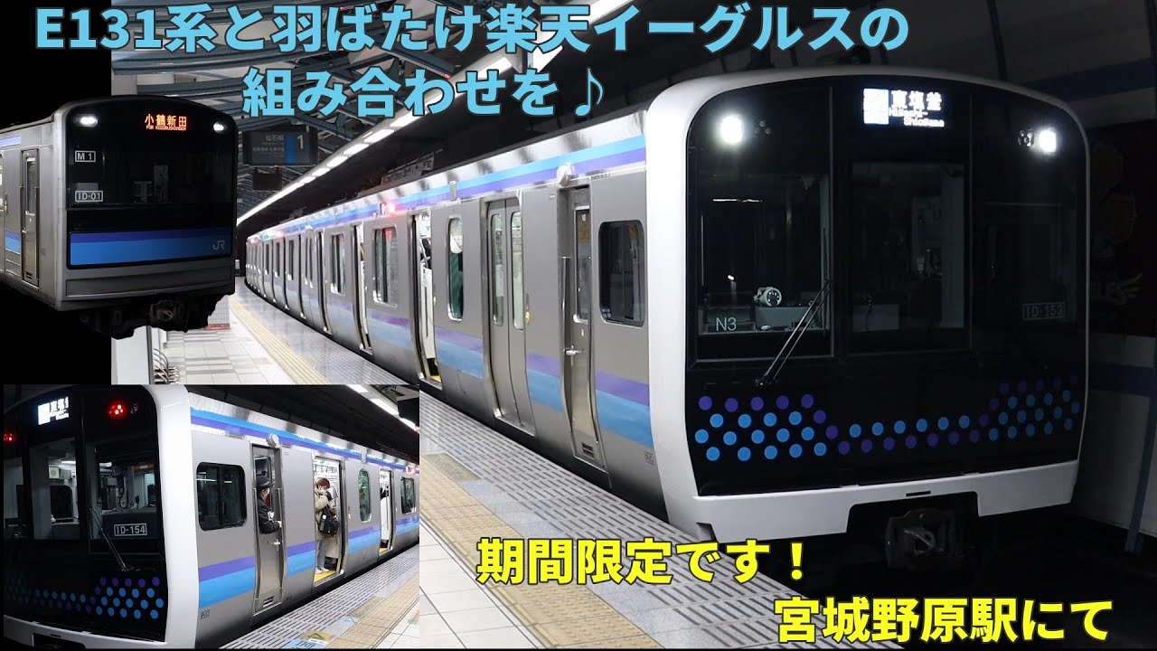 【期間限定】ワンマン化で消滅！宮城野原駅発車メロディとE131系の組み合わせ ほか