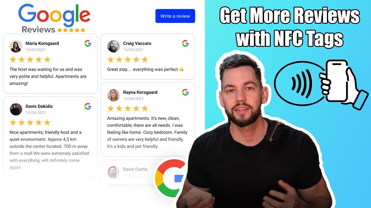 Как получить больше отзывов в Google с помощью NFC-тегов!