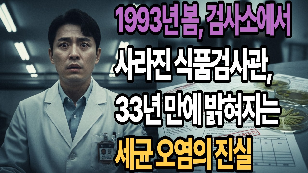 1991년 봄, 검사소에서 사라진 식품검사관, 33년 만에 밝혀지는 세균 오염의 진실