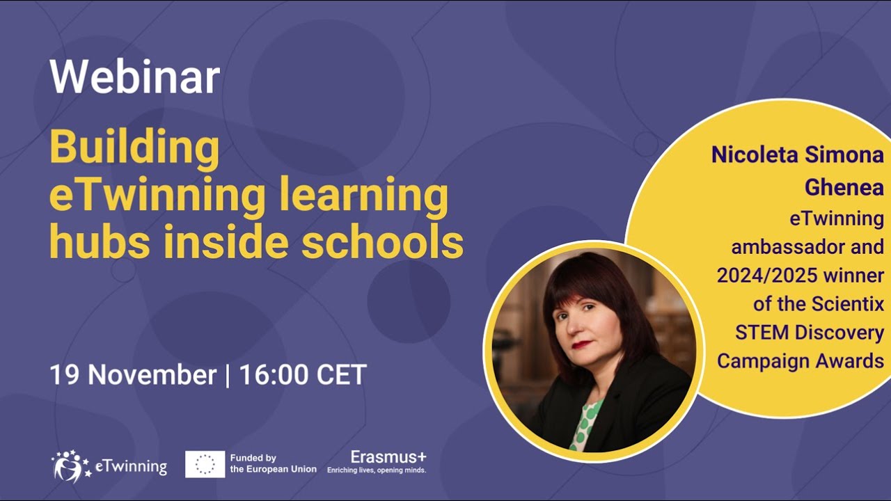 Вебинар Европейской комиссии по созданию учебных центров eTwinning в школах