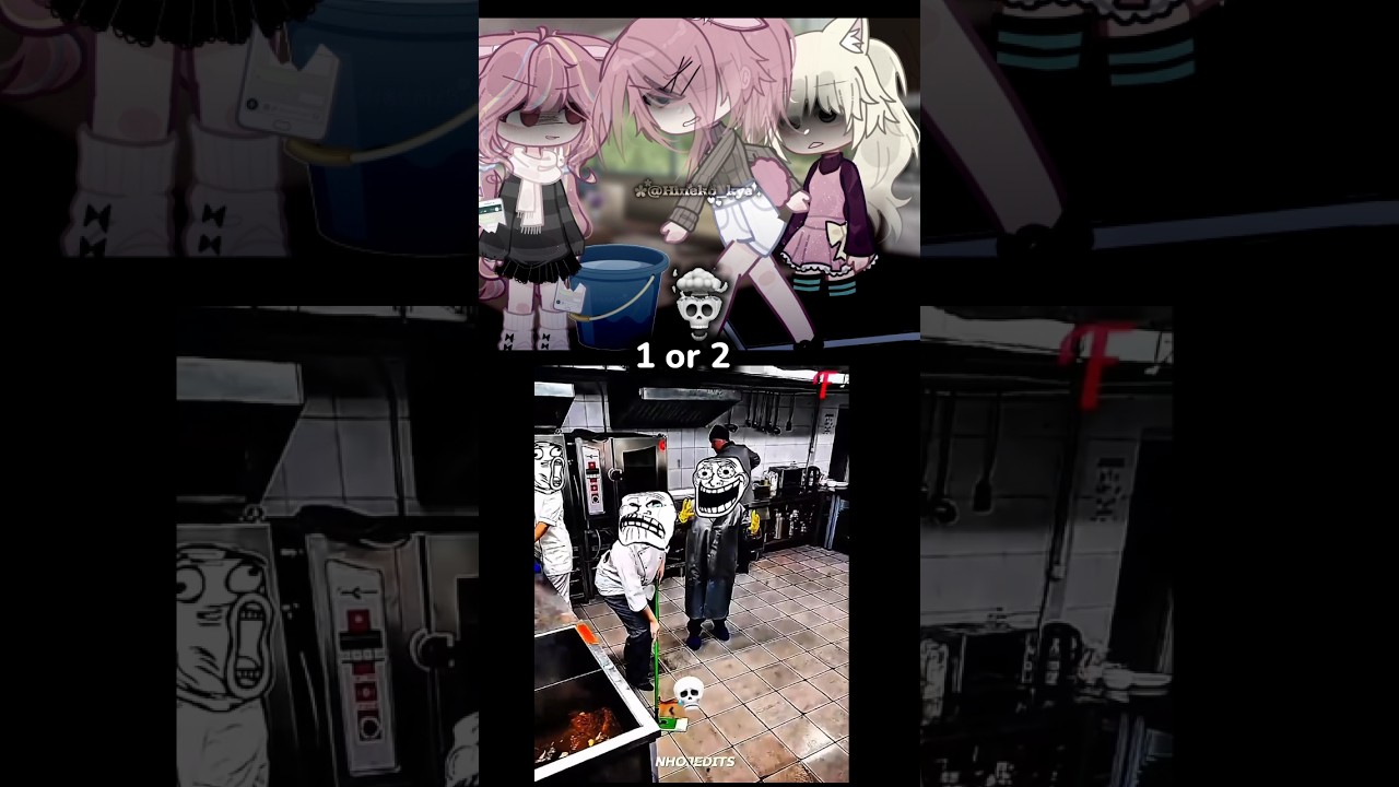 1 OR 2 INSTANT KARMA 💀 cre: @nhojedits #gacha #trend #memes #viralshort #edit
