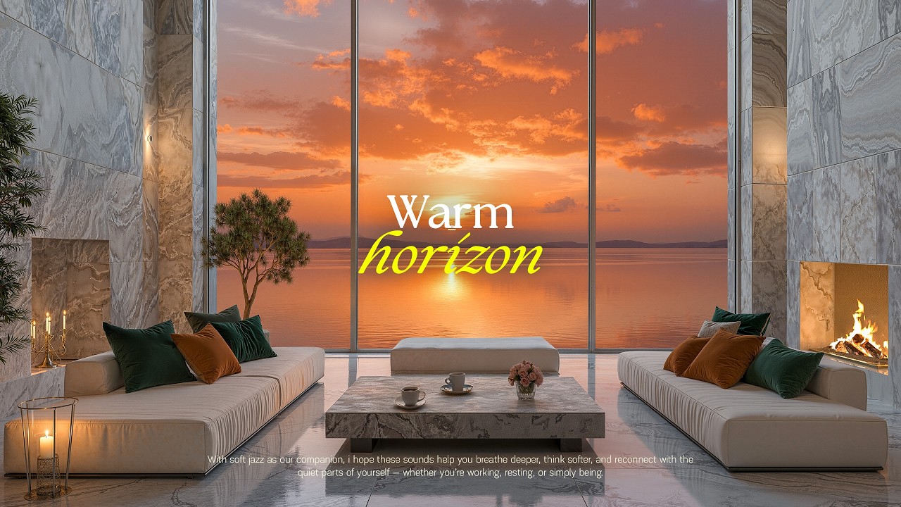 (NO MID-ROLL ADS) Evening Indoor Jazz 🌅 Soft Smooth Jazz with Peaceful Nature Ambience