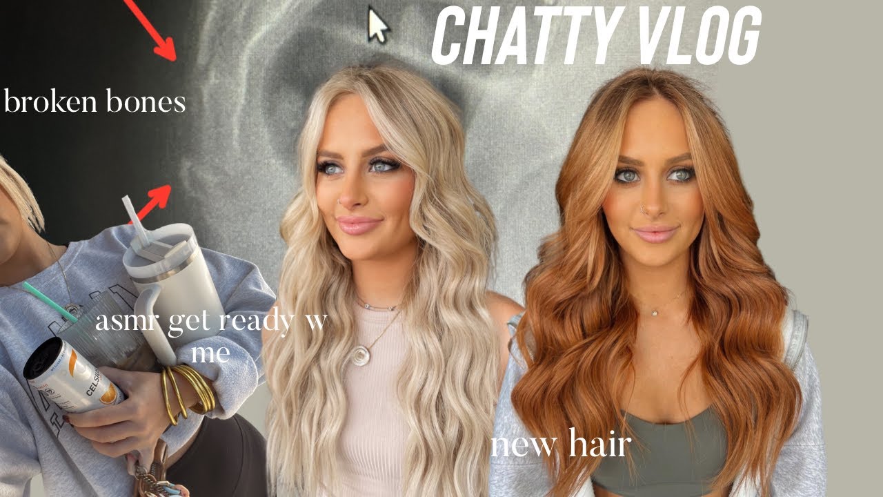chatty vlog - yearly bad luck, grwm, new hair