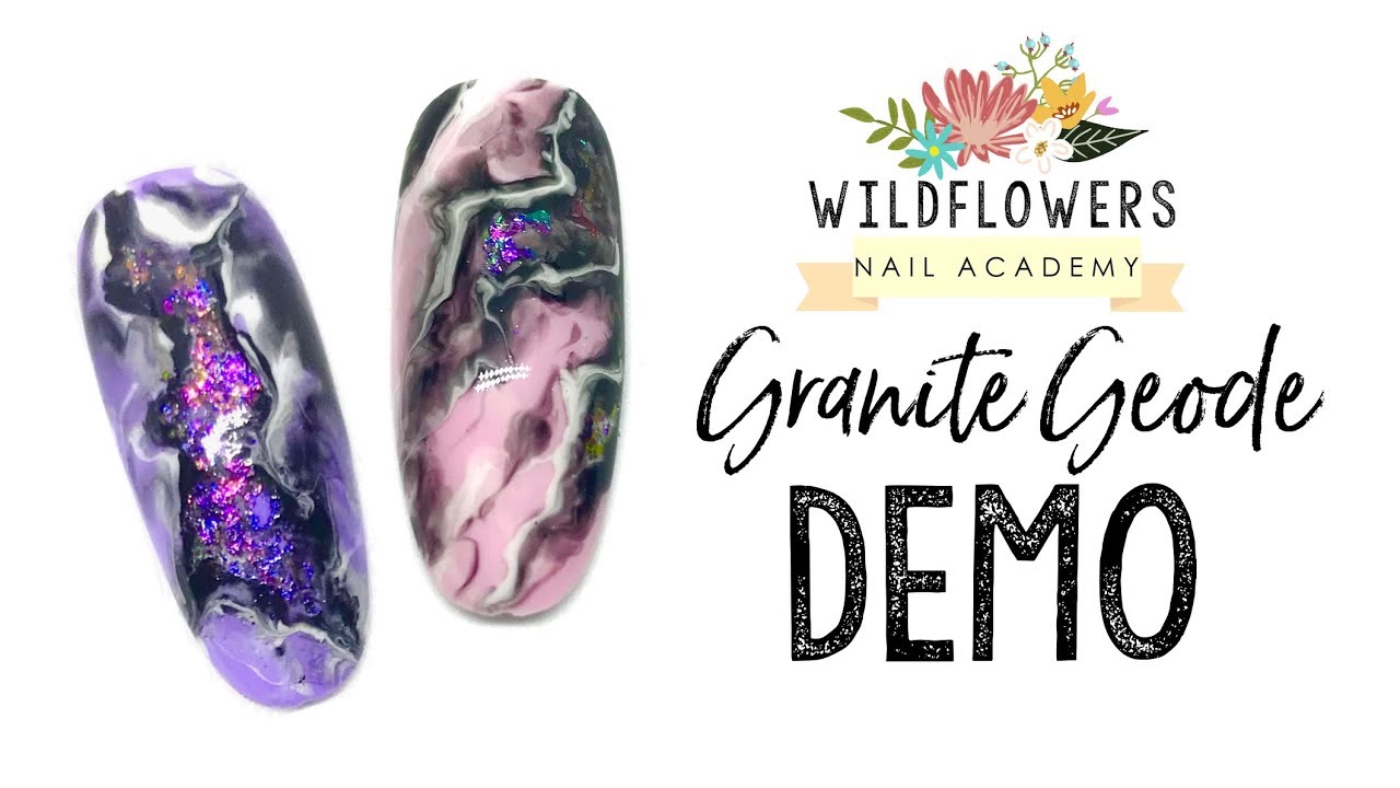 Crackle Chrome Granite Geode