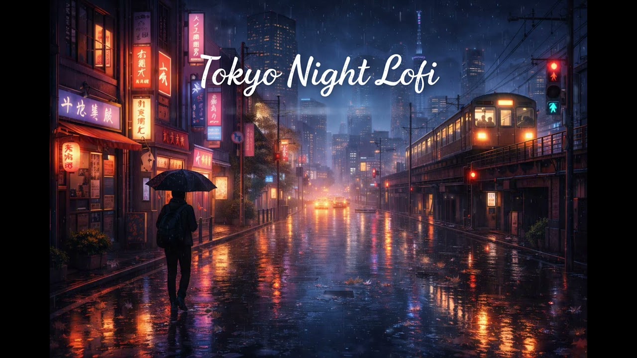 Tokyo Night Lofi 🌘Chill Beats to Relax, Study & Sleep