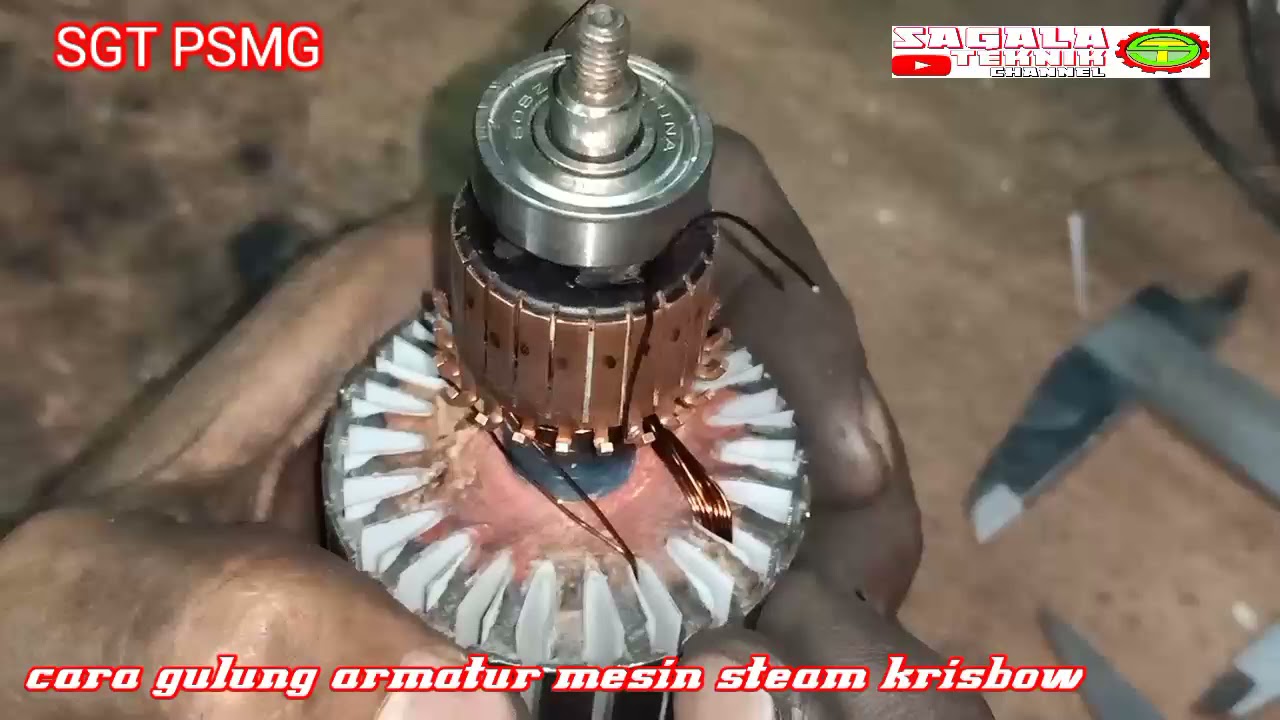 cara menggulung ulang armatur pompa steam krisbow.