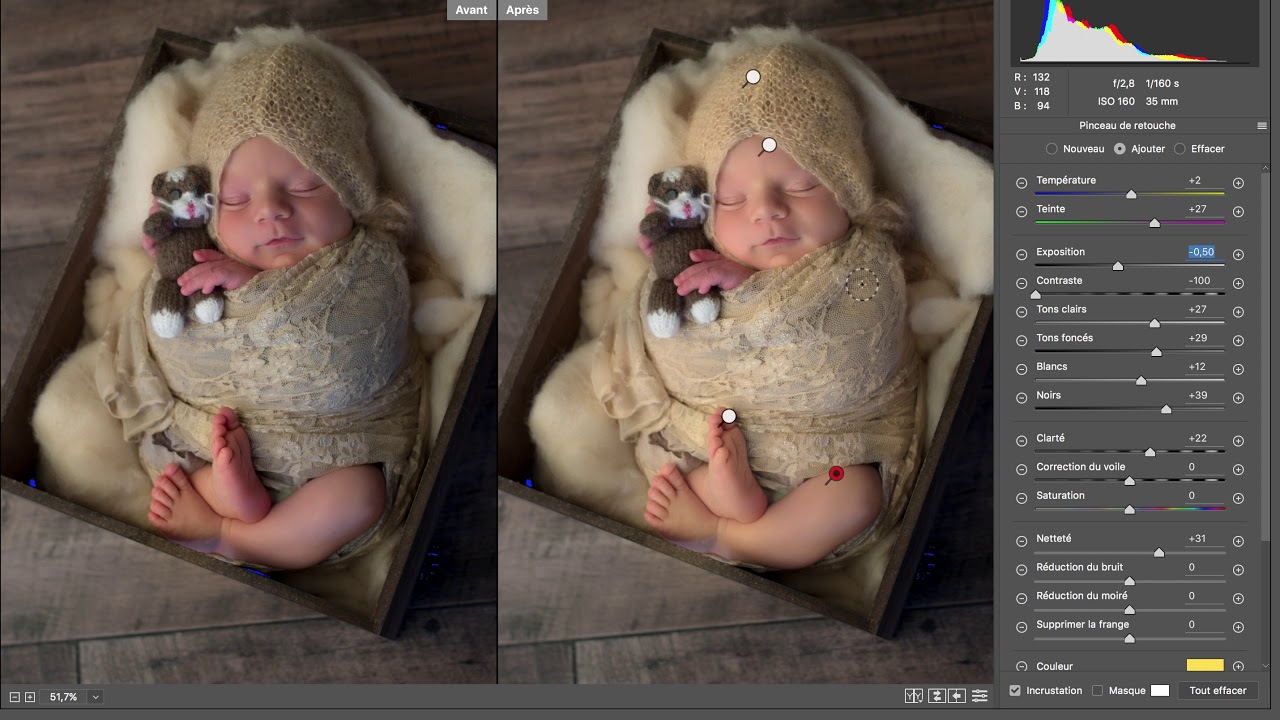 Comment retoucher une photo de Nouveau-né ?