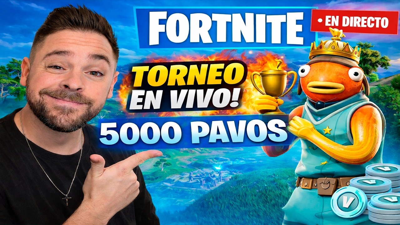 🔥 TORNEO DE FORTNITE EN VIVO | 1000 PAVOS POR MAPA 🏆 ¿QUIÉN GANARÁ?