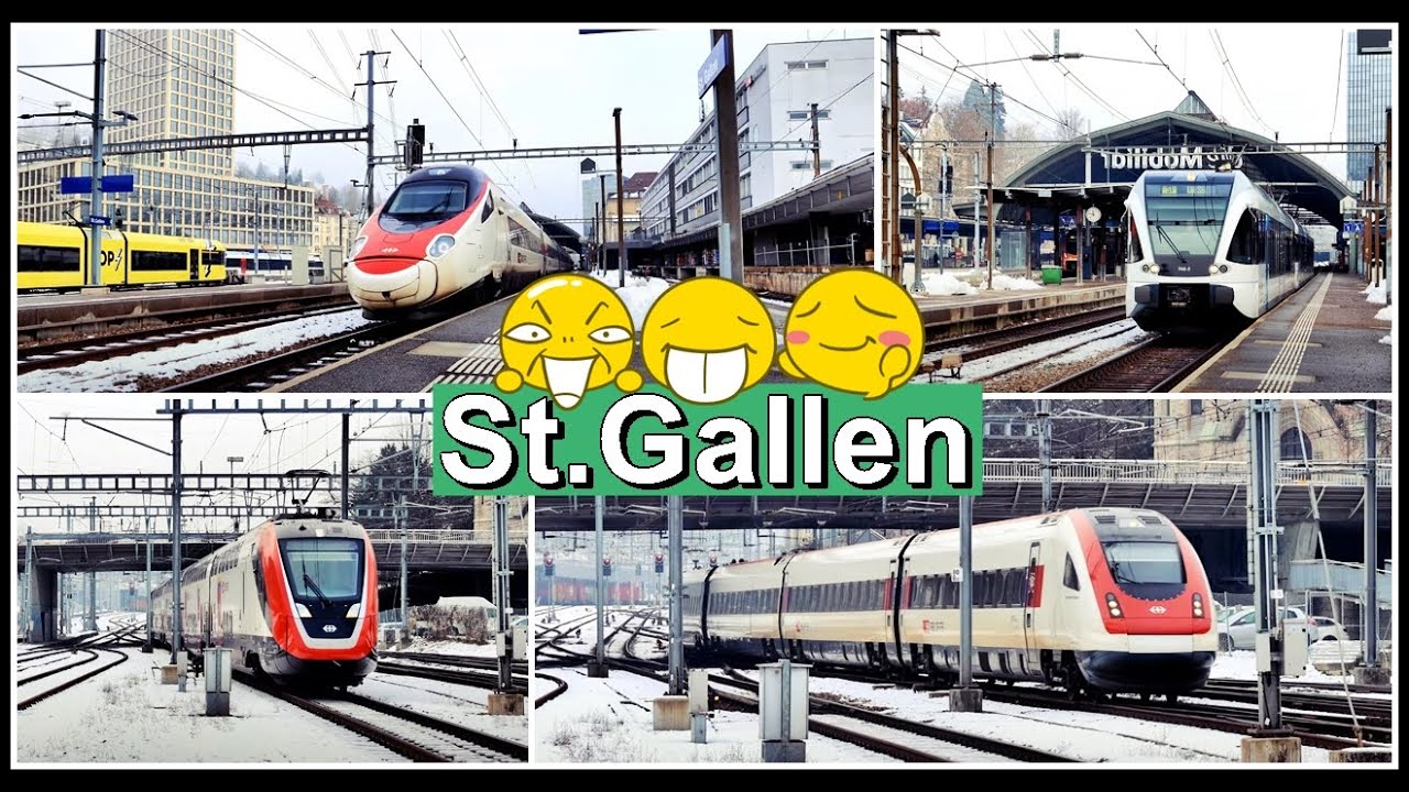 Züge filmen beim Bahnhof St. Gallen | Kanton St. Gallen | Schweiz 2024
