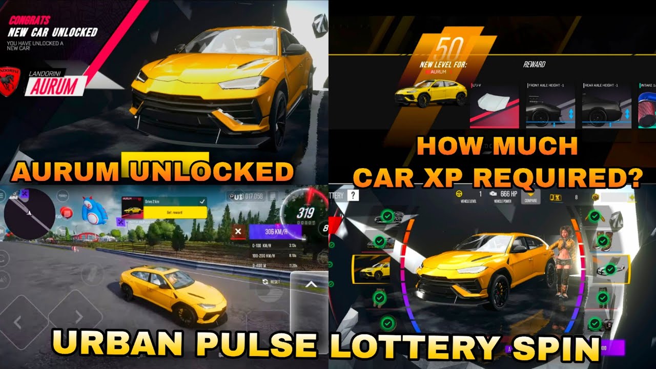 Urban Pulse Lottery Spin Drive Zone Online | Unlocked, Maxed & Top Speed Test Aurum 