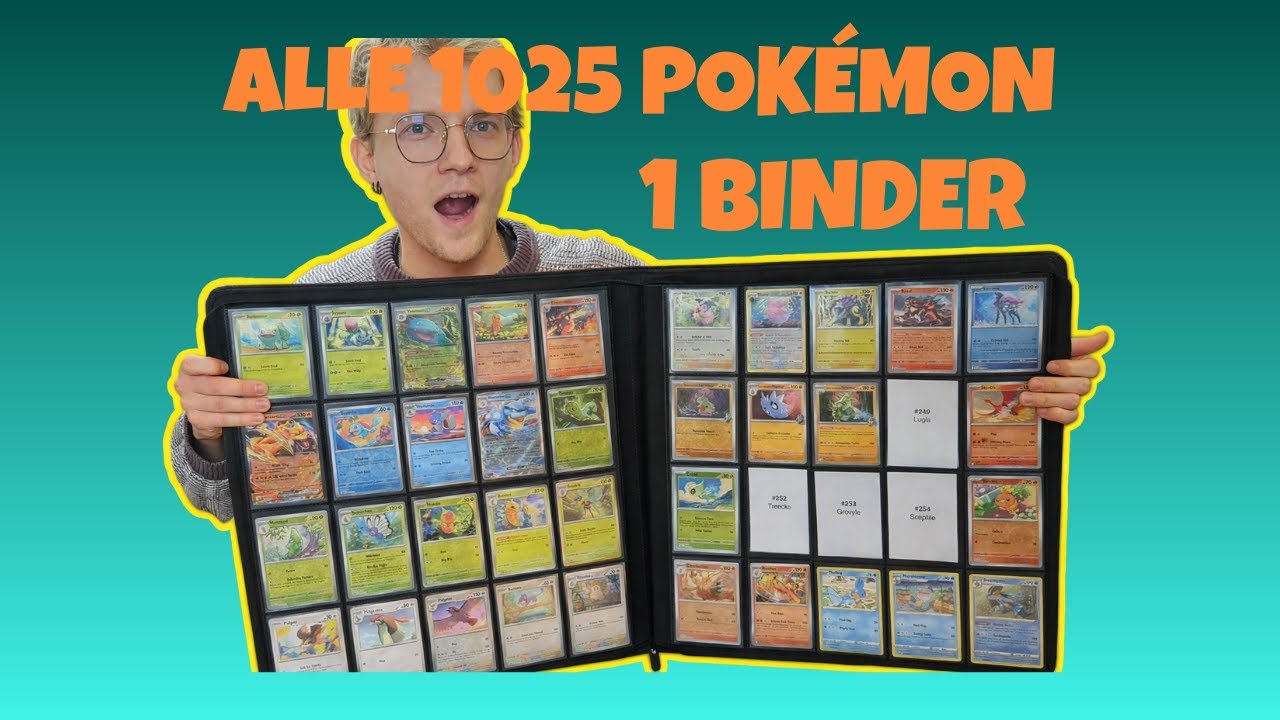 Alle 1025 Pokémon i 1 Binder!