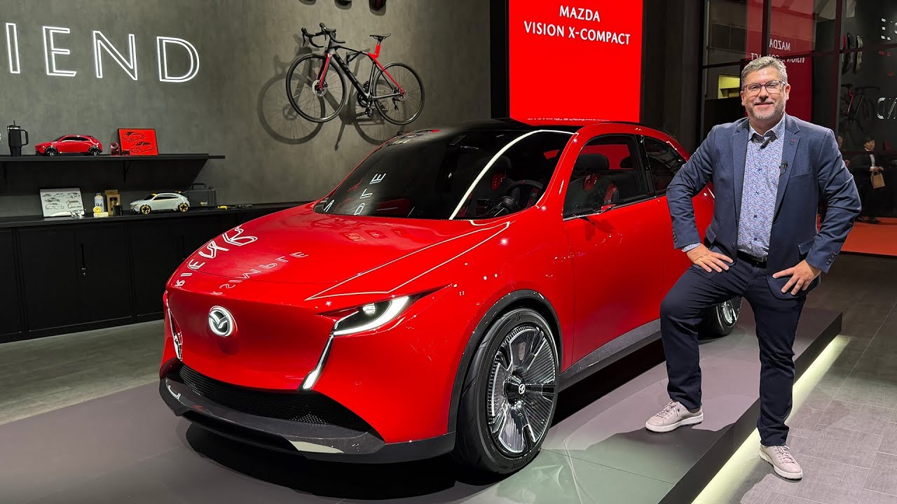 Présentation des Mazda Vision-X Compact et Vision-X Coupe depuis le Tokyo Mobility Show.