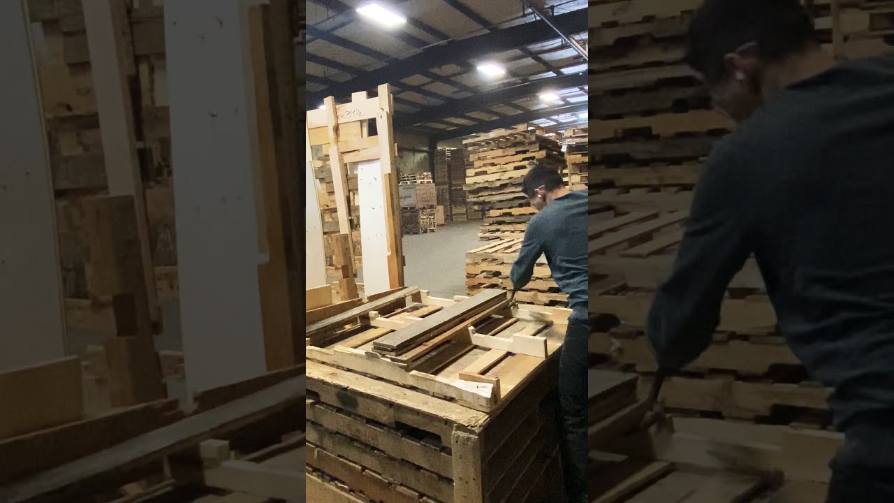 Repairing REALLY broken/beat up pallets. 🤢🤮