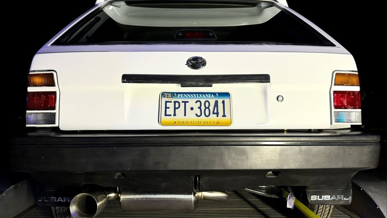 Subaru Justy -Part 35- Final Installs | Rear Emblem, Plate & Rubber Jam Plugs!