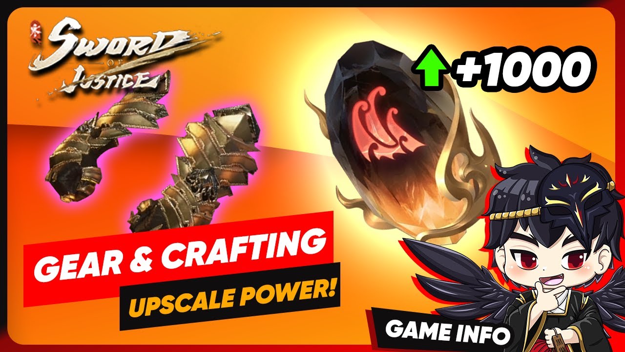 Craft & Enhance Gear Biar Power Kalian Naik Gila-Gilaan! 🔥| SWORD OF JUSTICE #SOJGlobalRelease #SOJ