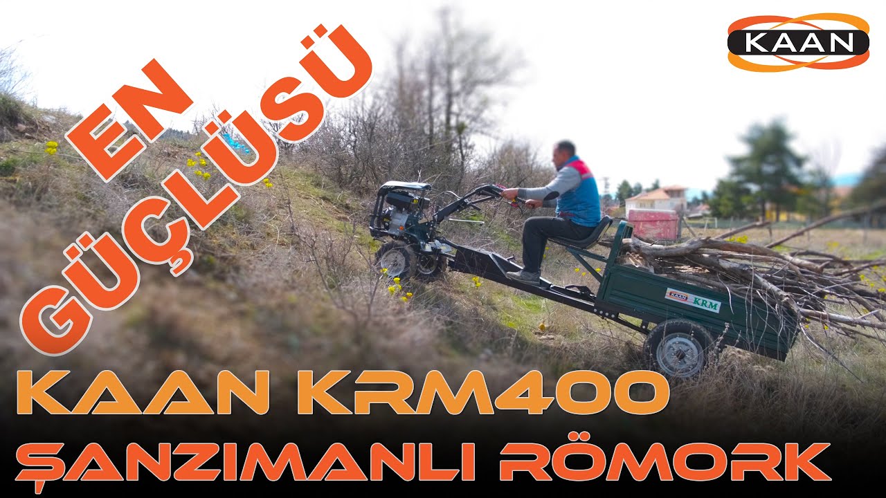 KAAN KRM-400 ŞANZIMANLI RÖMORK ARAZİ KULLANIMI