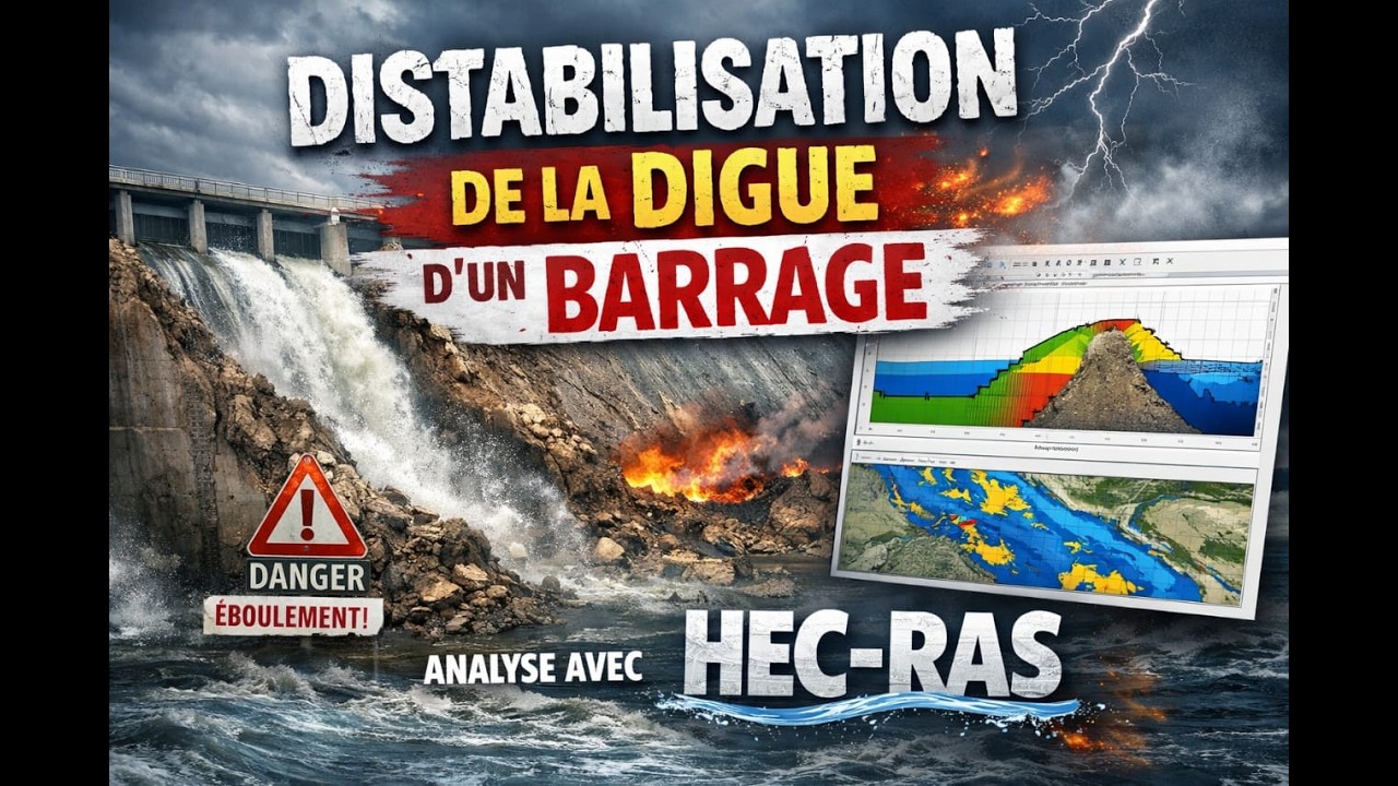 La modélisation de la rupture d'un barrage avec logiciel HEC-RAS