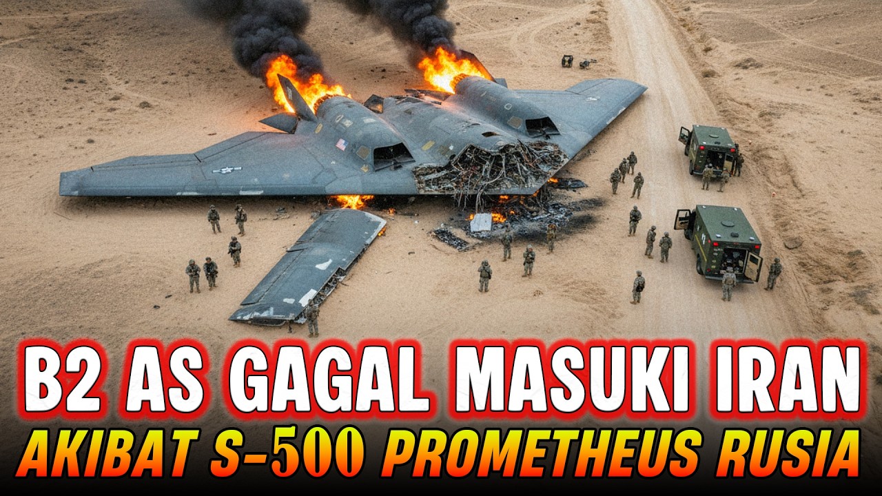IRAN TUMBANGKAN PESAWAT B-2 SPIRIT AS‼️GUNAKAN RUDAL KIRIMAN DARI RUSIA ?