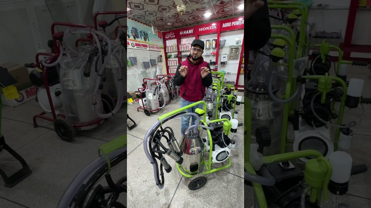 Turkish Milking Machine at Agro PowerMachinery Shop!UAN: 03-111-125-100    #farming #cowmilking