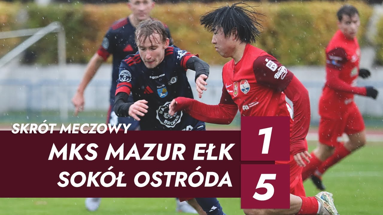 Skrót meczu | Mazur Ełk - Sokół Ostróda 1:5 (0:3) | 12. kolejka Superscore IV Ligi