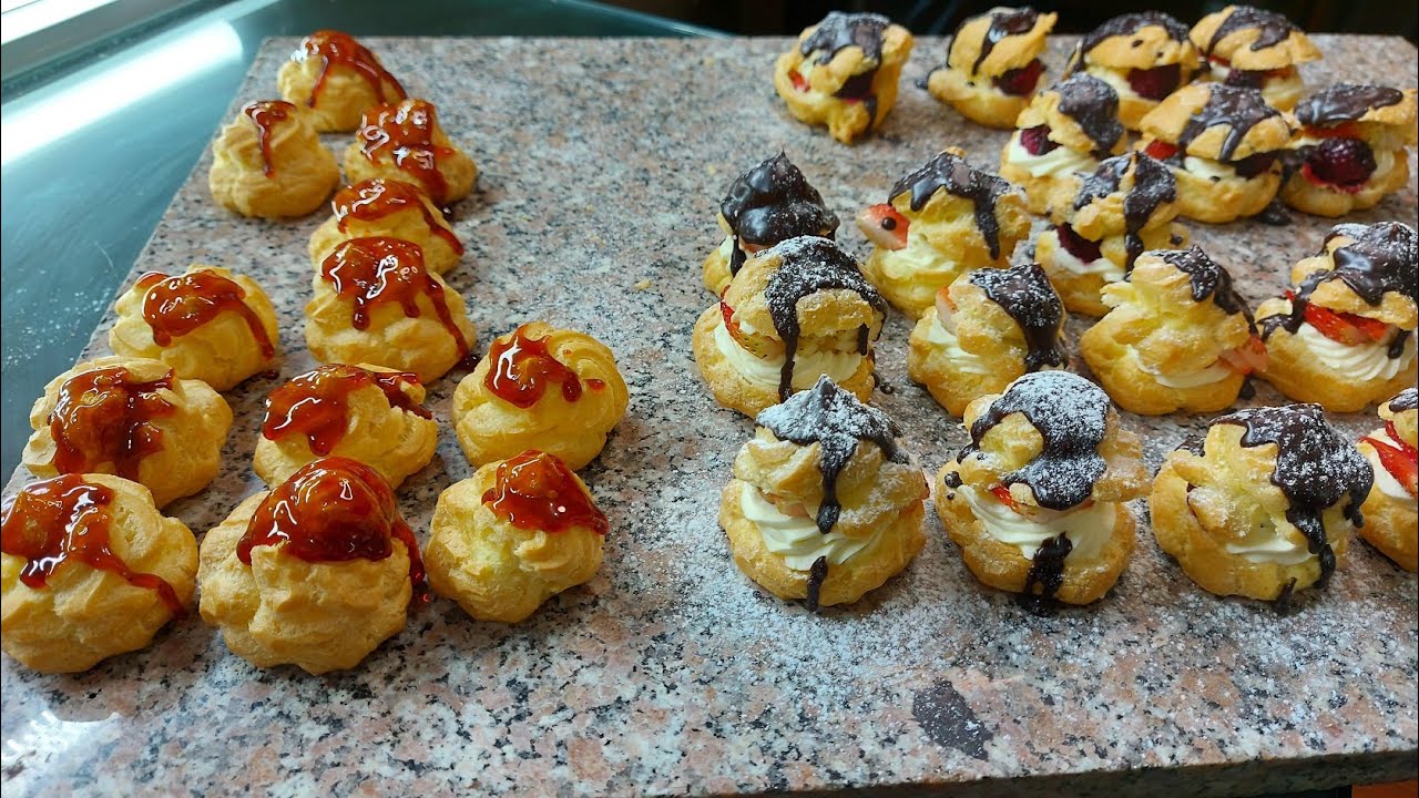 Como elaborar Profiteroles o Relampagos (con el toque de Luis) Ecuador