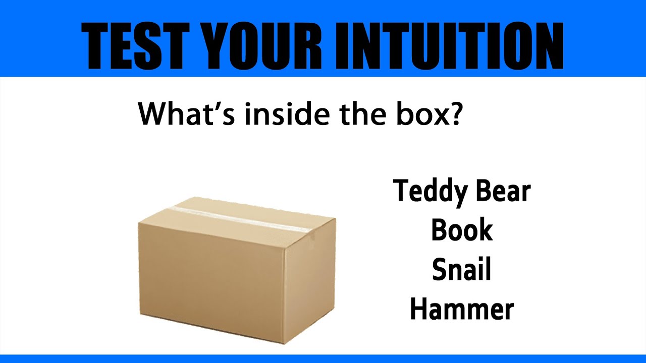 What's in the Box? Test your intuition.