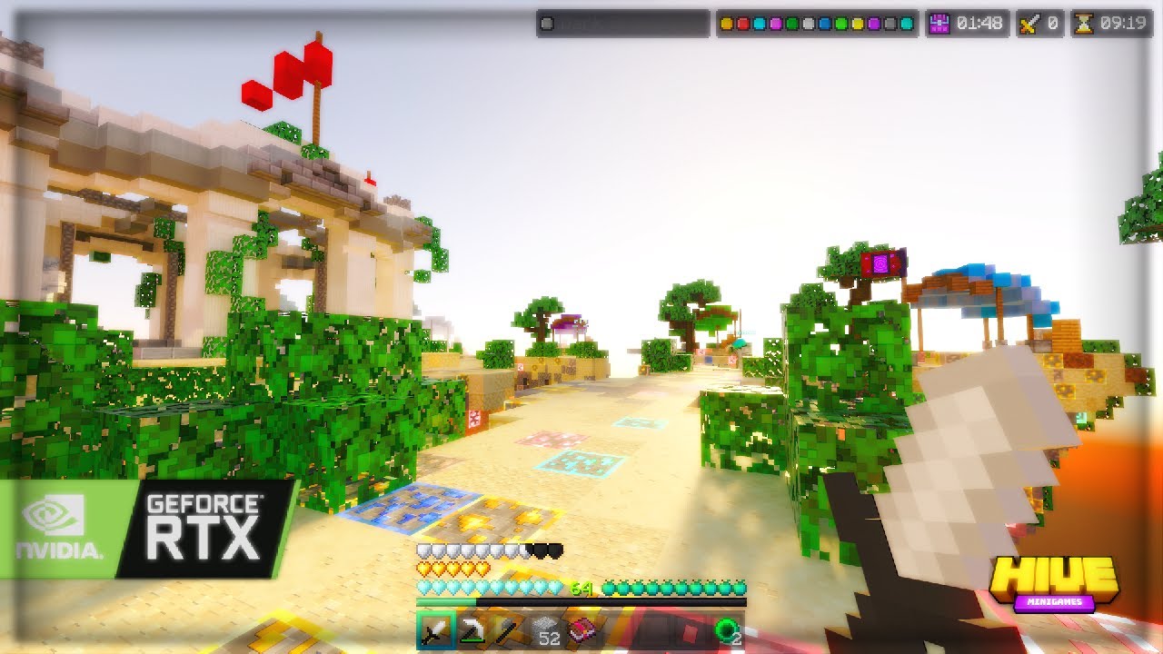 RTX pvp pack! hive skywars ASMR (4K)