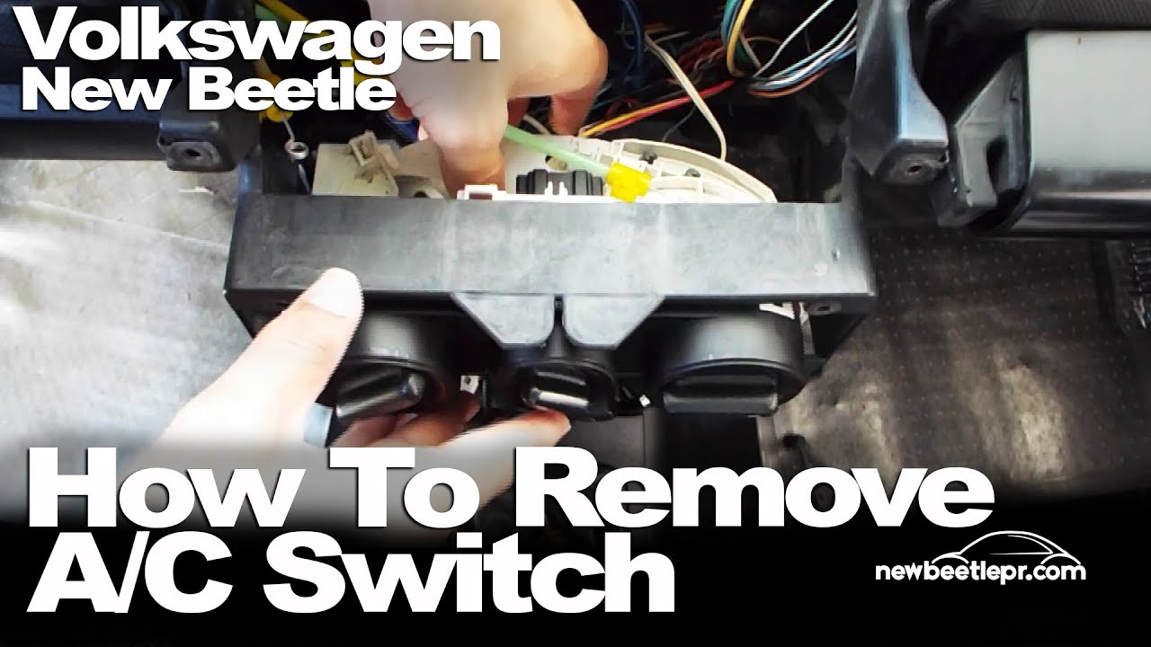 New Beetle - How To Remove A/C Switch