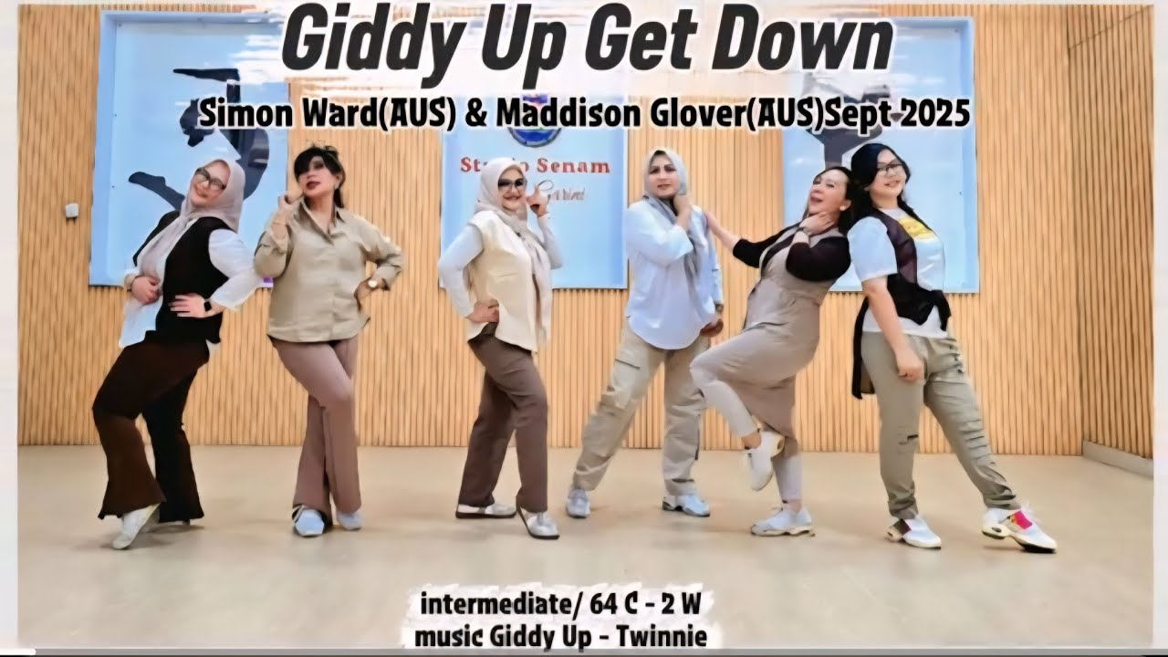 Giddy Up Get Down linedance || Simon Ward(AUS) & Maddison Glover(AUS)Sept 2025||  VG Reborn|| interm