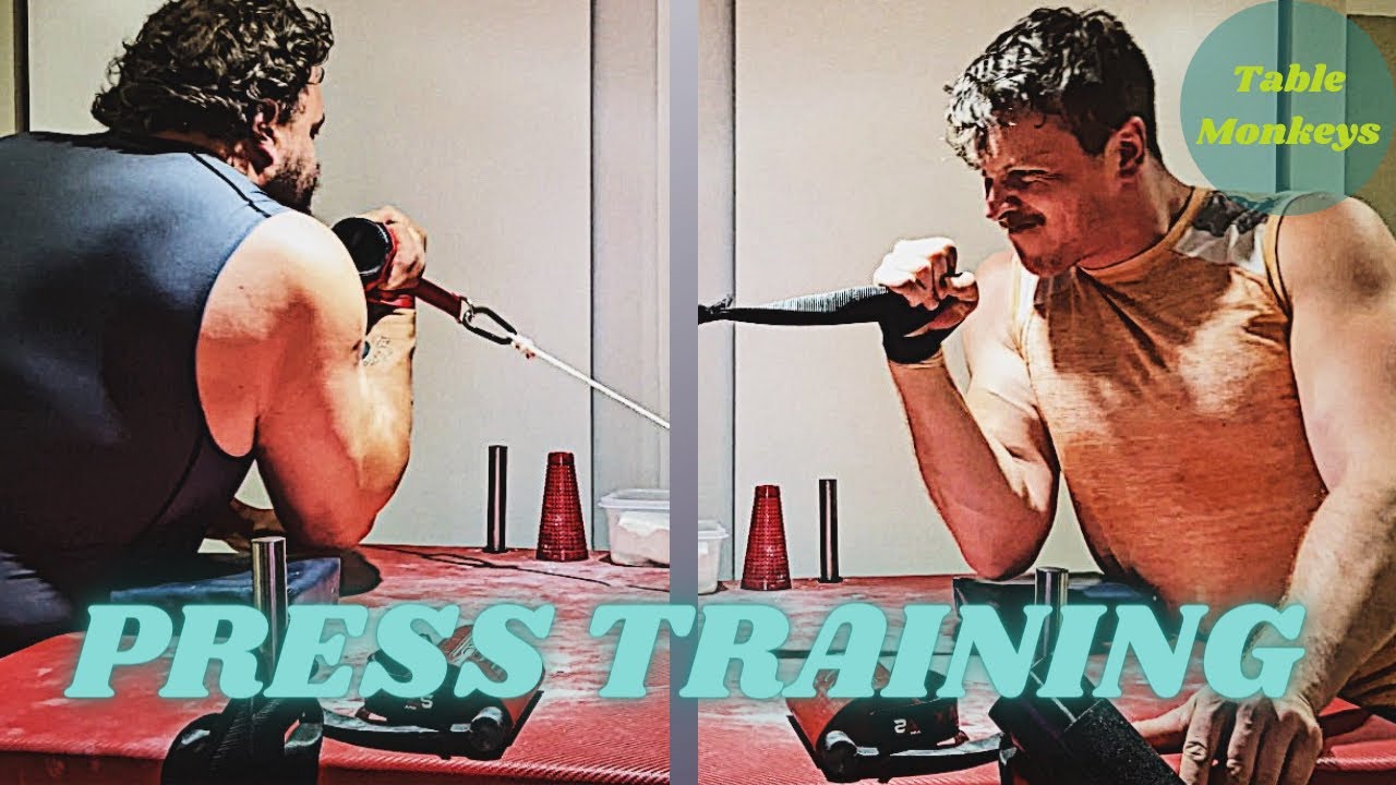ARM WRESTLING | TRAINING W/A PULLEY | THE PRESS