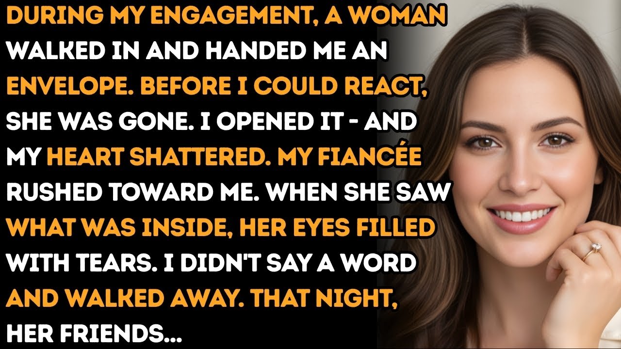 During My Engagement, a Woman Walked In and Handed Me an Envelope. Before I Could React, She Was...