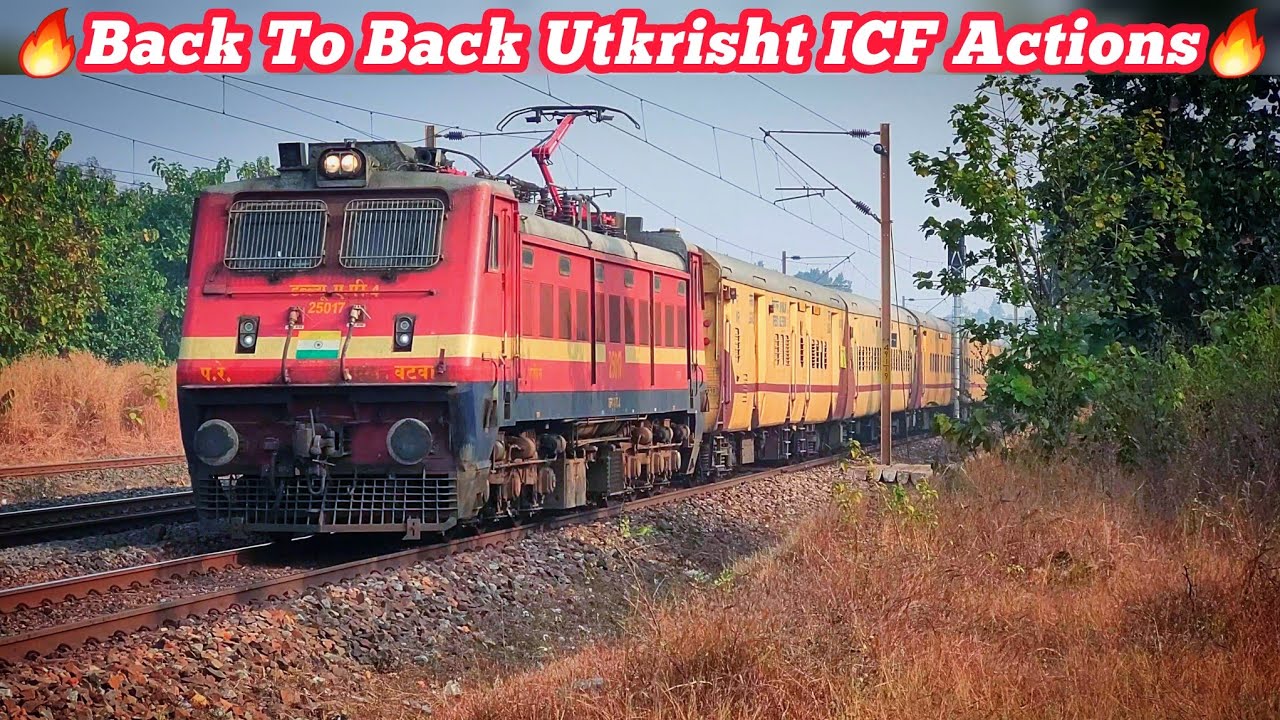 🔥Back To Back Non Stop 110km/H WAP4 With LHB & ICF Superfast Express Trains | INDIAN RAILWAYS 