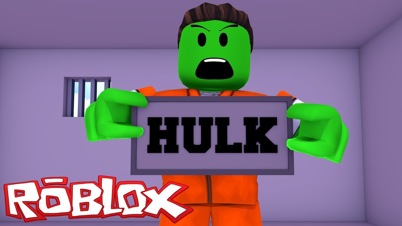 ROBLOX - DISGUISING MYSELF AS THE HULK IN JAILBREAK!