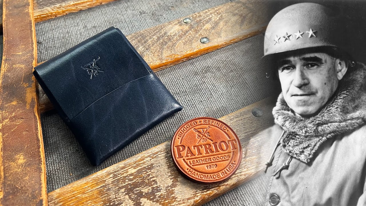 The wallet named after General Omar Bradley (Patriot Leather Goods The Bradley stitchless wallet)