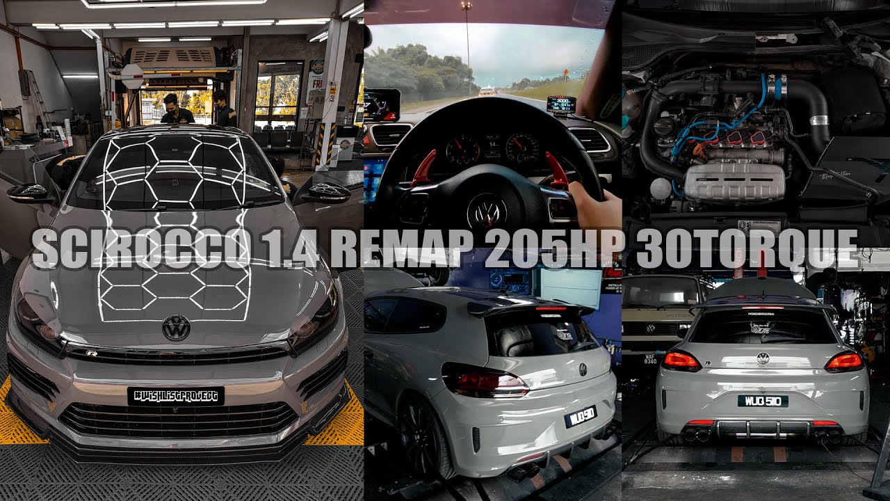 SCIROCCO 1.4 TSI REMAP 205HP 30 TORQUE - 🔥FULL VIDEO🔥