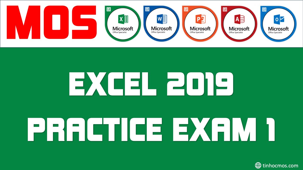 Excel 2019/365 (MO-200) Practice Exam 1