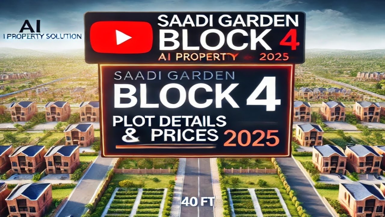 Saadi Garden Block 4 | Prime Location Plots for Sale #realestate #scheme33 #investment #karachi