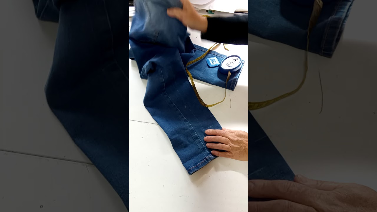 איך לעשות מכפלת למכנסיים. איך לקצר מכנסיים