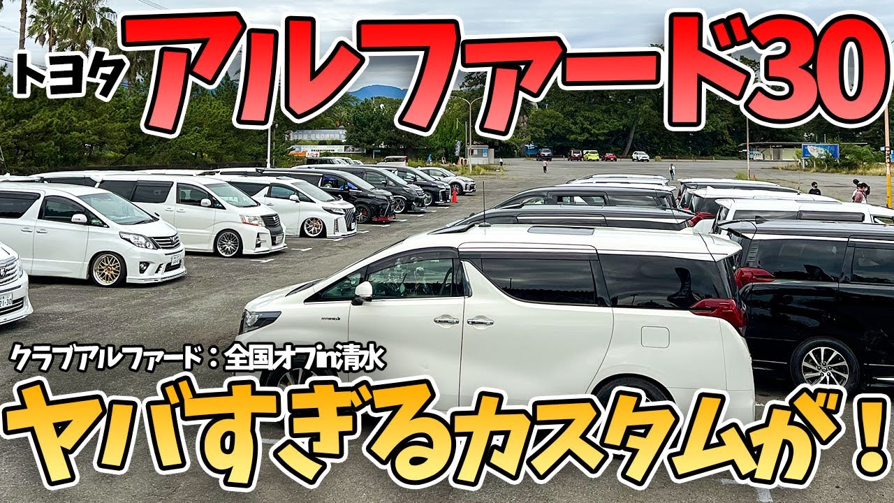 【アルファード30】ヤバすぎるカスタムのアルファードが大量に！まさかの〇〇装着車まで... クラブアルファード：全国オフin清水でユーザーさんのカスタムを見てきた！ALPHARD 2022 AVEST