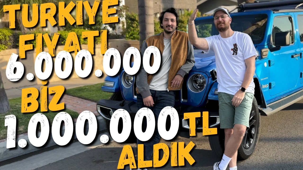 Türkiye’de 6 Milyon TL Olan Jeep’i Amerika’da 1 Milyona Aldım! 😱 | Gerçekten Bu Kadar Kolay mı?