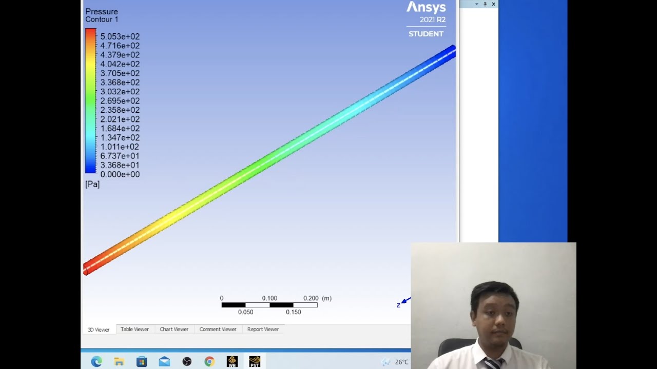 Tutorial Simulasi pertama dengan ANSYS Workbench: Aliran dalam pipa sederhana (FLUENT)