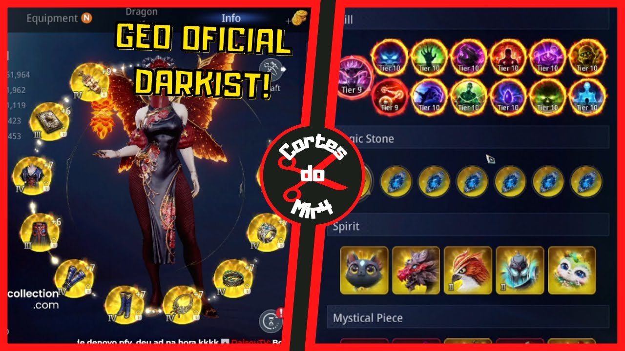 GEO MUDOU PARA DARKIST/DEMONHETA DE VEZ, OS TIER IV J&Aacute; CHEGANDO!! | MIR4