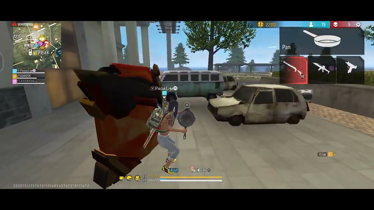 Freefire killed danger guild wall