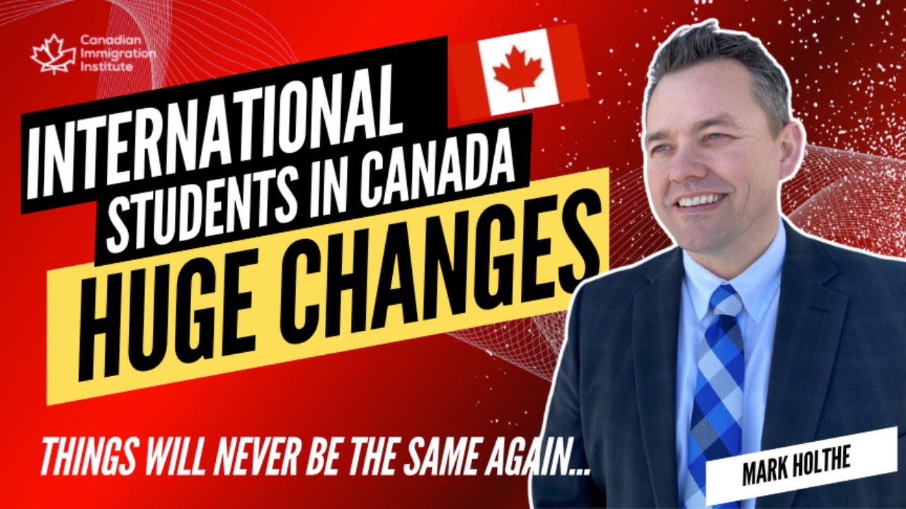 International Students in Canada - HUGE CHANGES in 2024