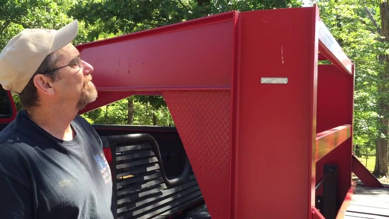 Homemade gooseneck equipment trailer